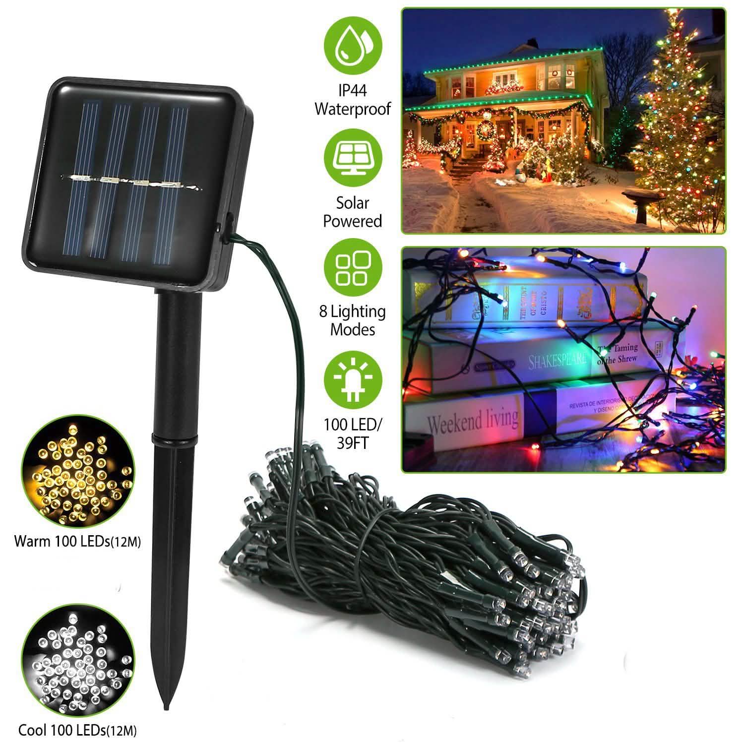 Guirlande lumineuse féerique solaire à LED
