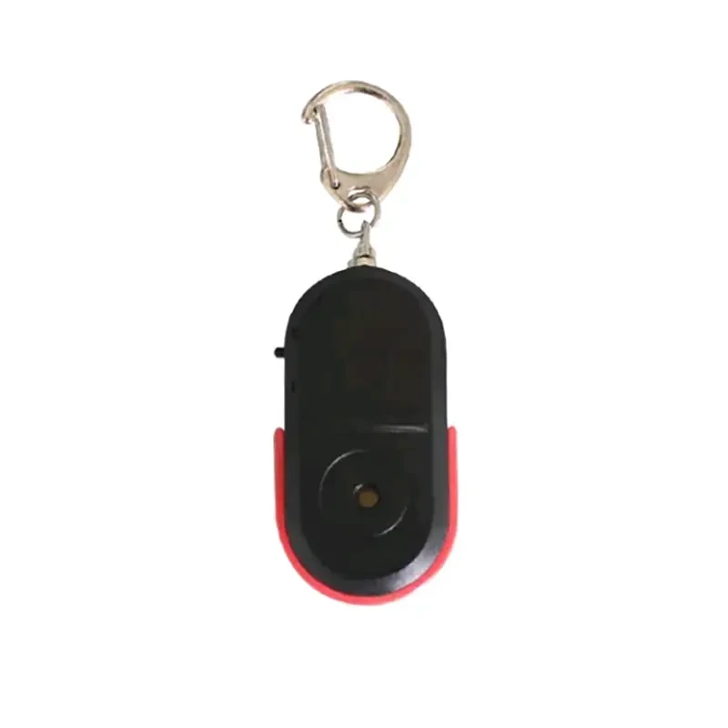 Porte-clés sifflet LED avec alarme sonore clignotante anti-perte, localisateur de clés avec anneau porte-clés