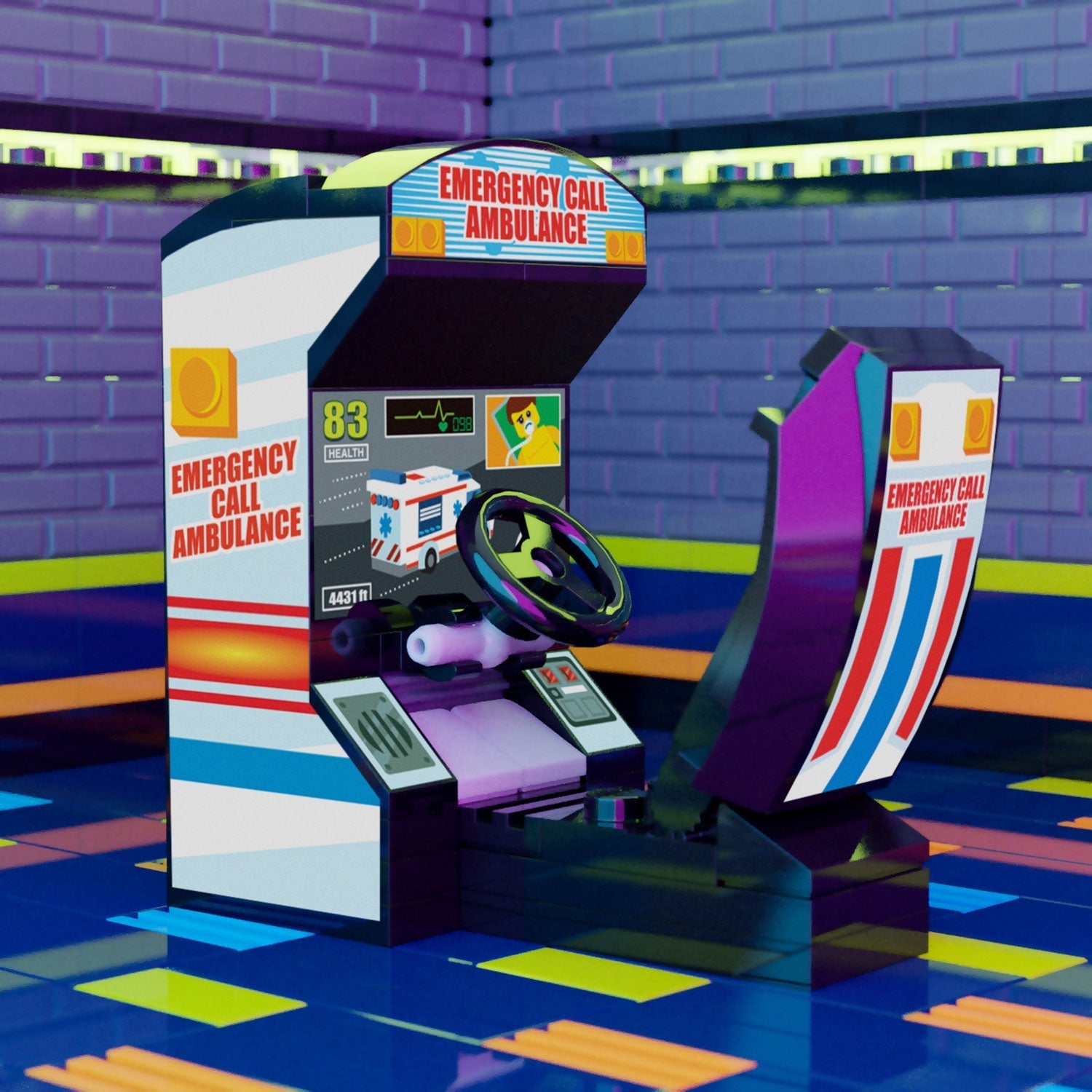 Emergency Call Ambulance Arcade Racing Game