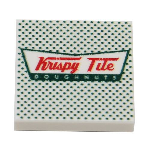 Tuile Krispy Tile Doughnuts réalisée avec une pièce LEGO - B3 Customs