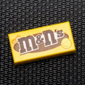 M&N's (Peanut) - B3 Customs® Printed 1x2 Tile made using LEGO part