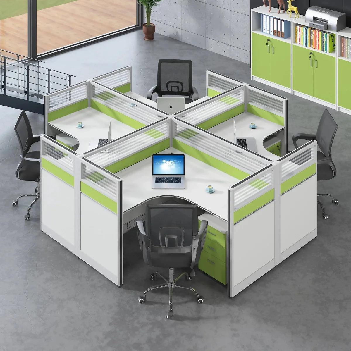 Velnor · L-Shaped Cubicle Workstation