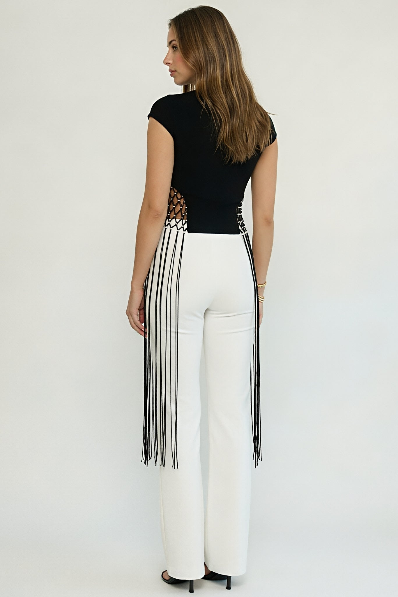 Leona Trouser Wide Leg White