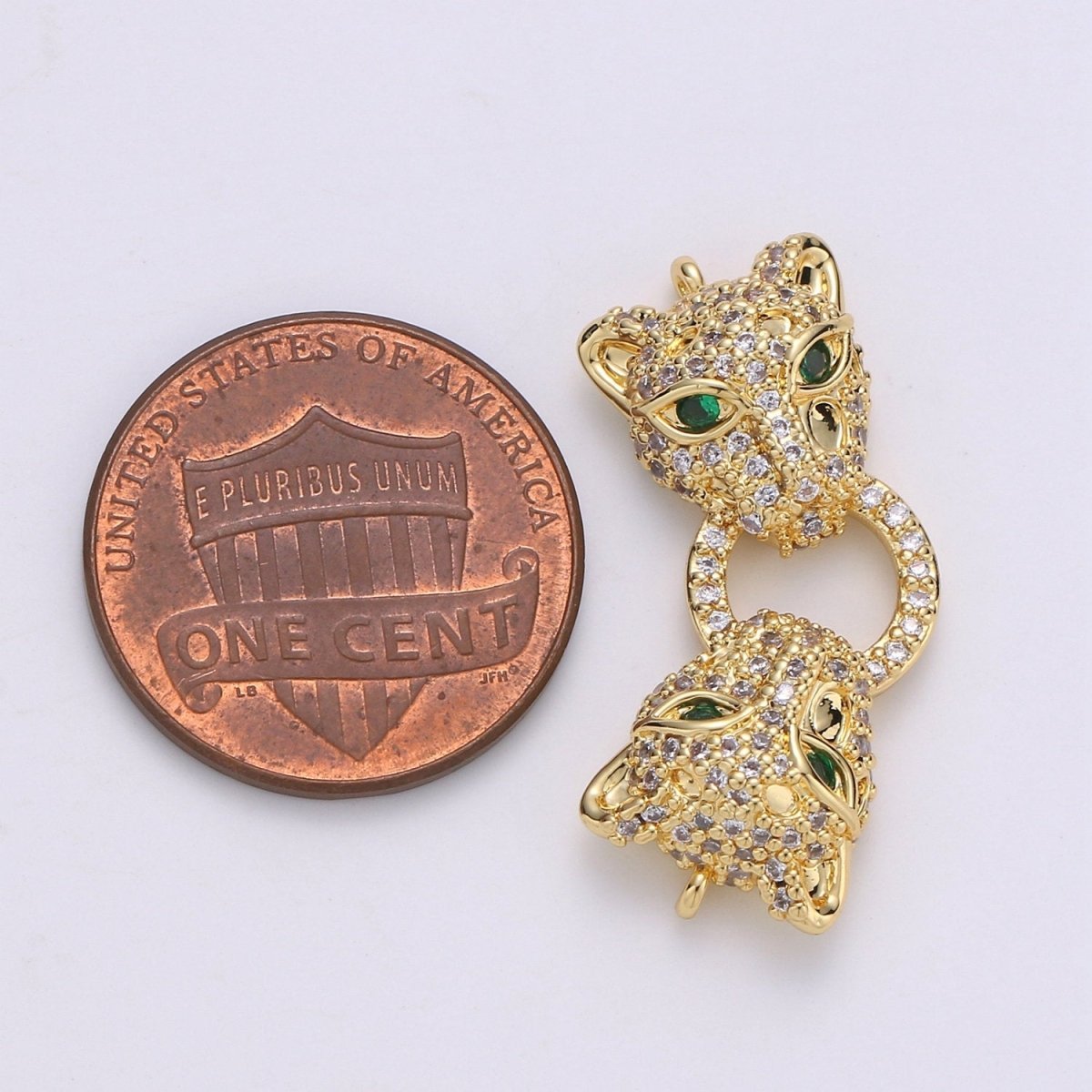 Leopard Charms Bracelet Connector Gold Silver Link Connector Animal Jewelry Supplies Component Curved for Bracelet Component F-446 F-447