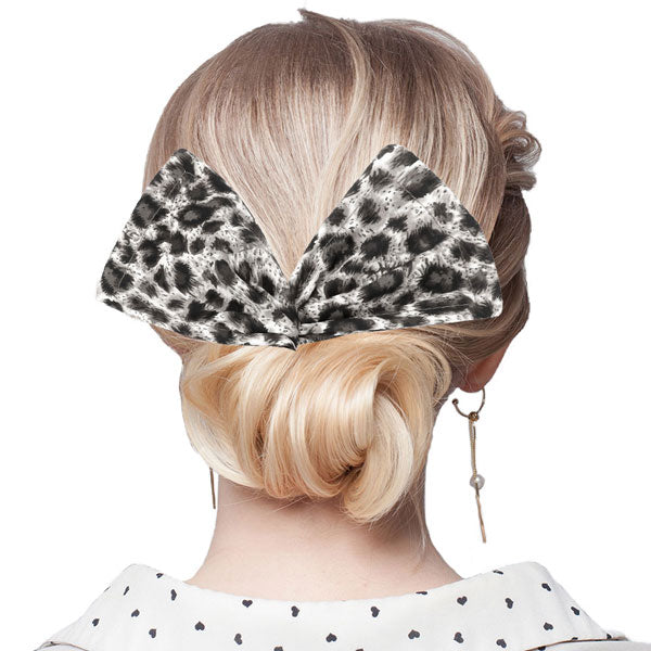 Leopard Patterned Deft Bun Maker Hair Band