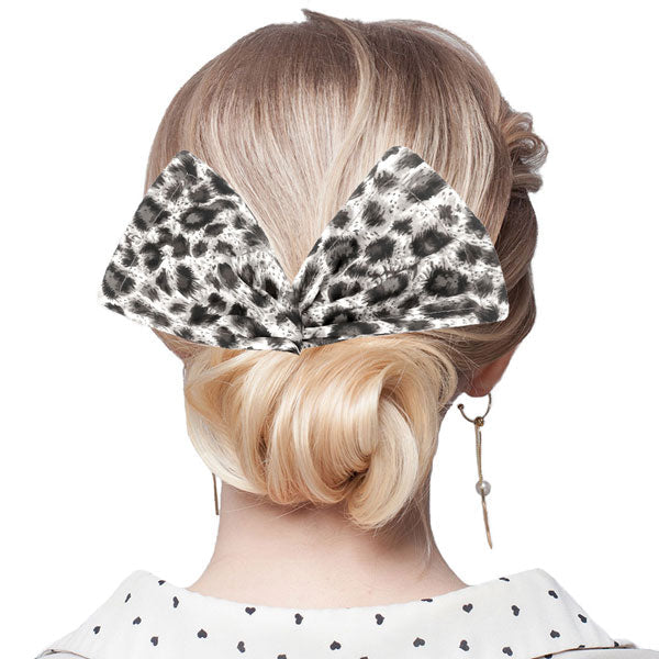 Leopard Patterned Deft Bun Maker Hair Band
