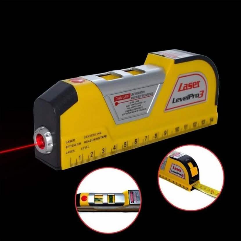 Level Measuring Horizontal Laser Line 8FT Measuring Tape