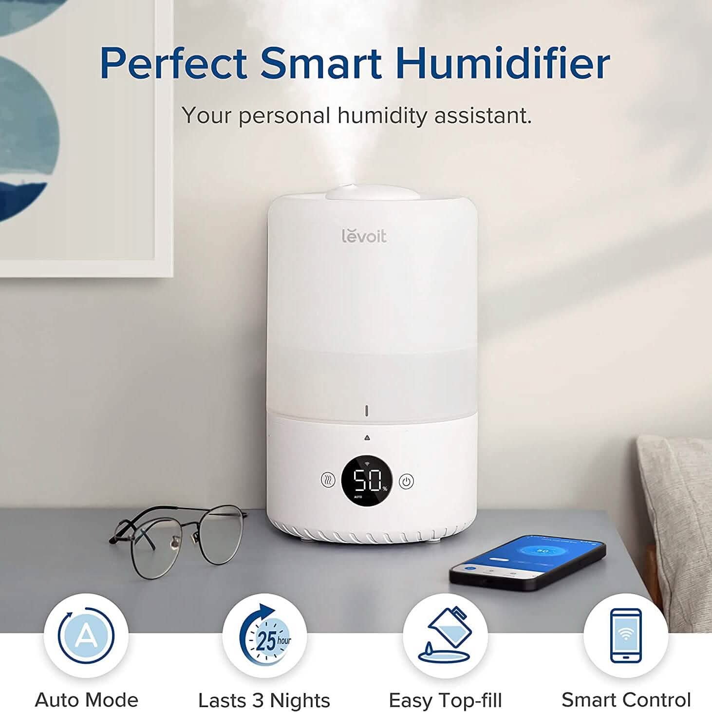 LEVOIT Dual200S Smart Cool Mist Humidifier