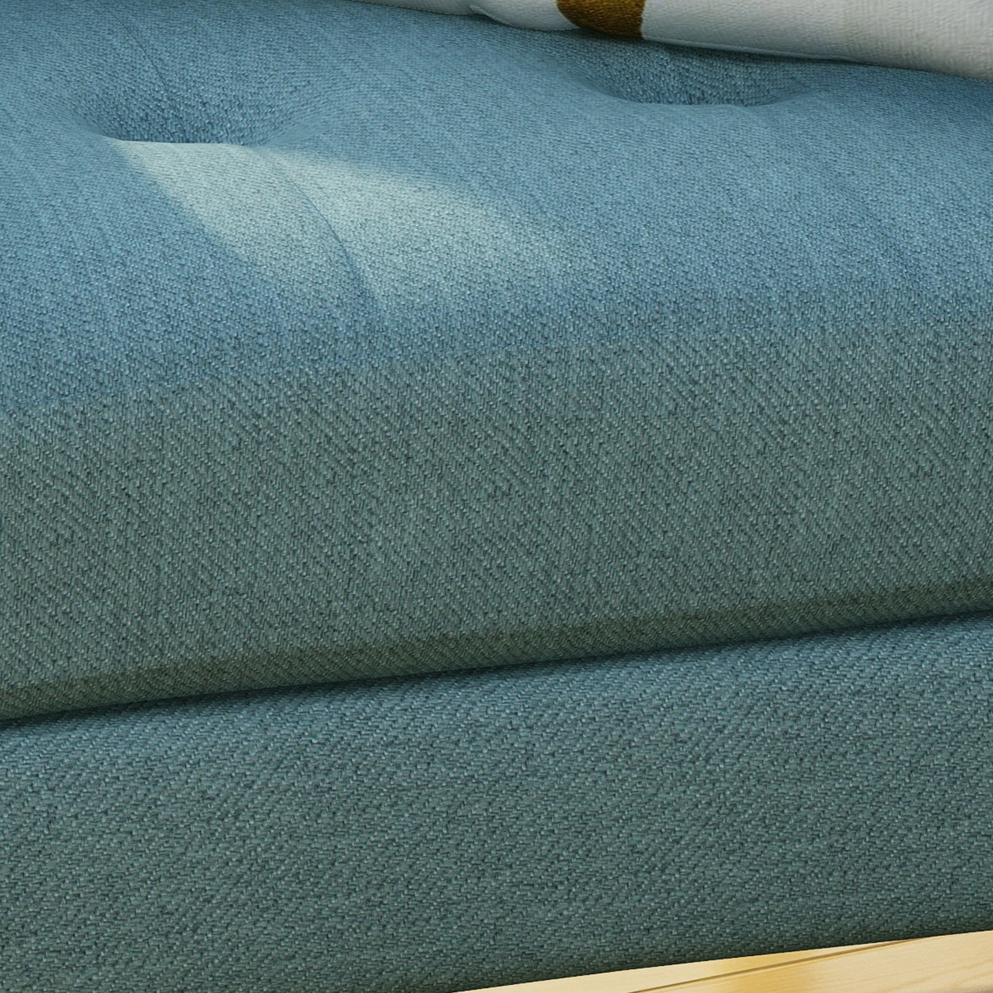 Mid Century Fabric Channel Stitch Club Chair