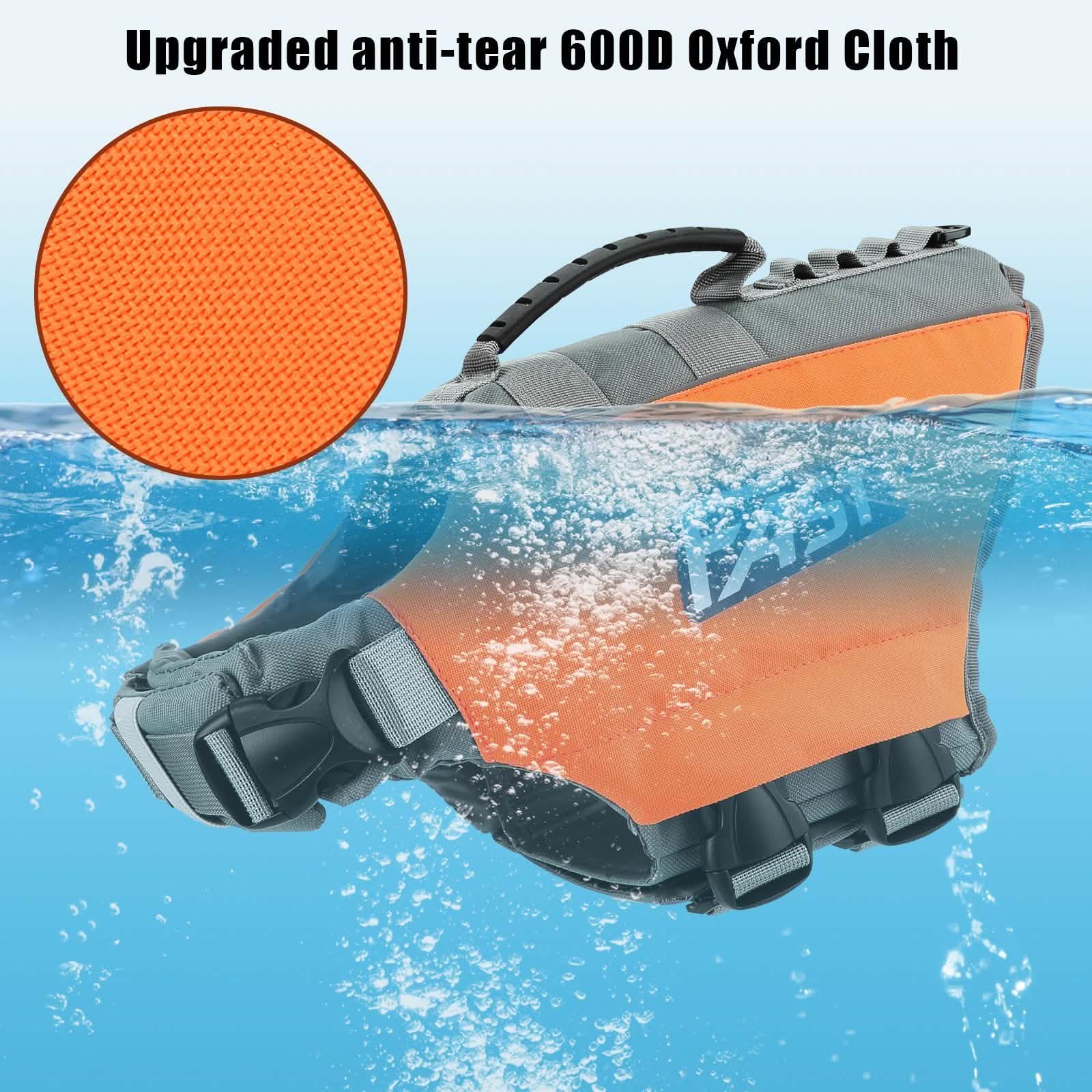 Life Jacket Reflective Safety Vest with Adjustable Buckles & Durable Rescue