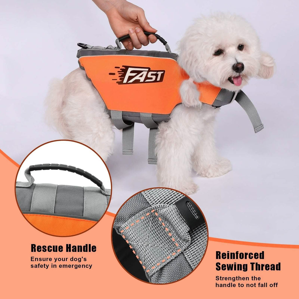 Life Jacket Reflective Safety Vest with Adjustable Buckles & Durable Rescue