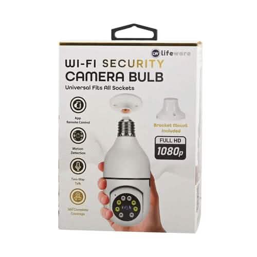 Caméra de sécurité sans fil 360° LifeWare