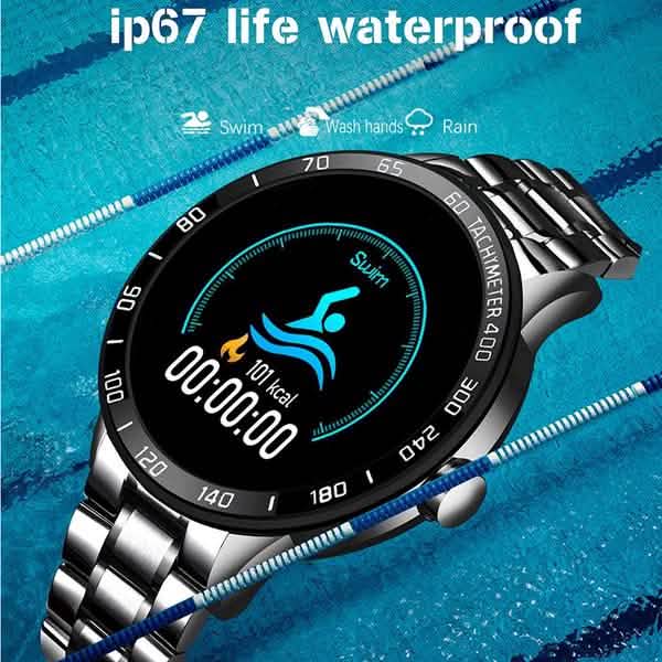 LIGE Steel Band Smart Watch