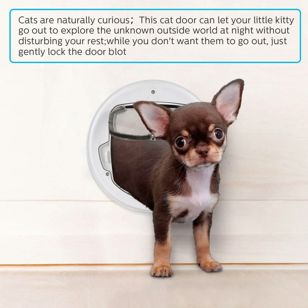 Chien Chat Léger Trappe Chatière Anti-Insectes Silencieux Loquet Magnétique