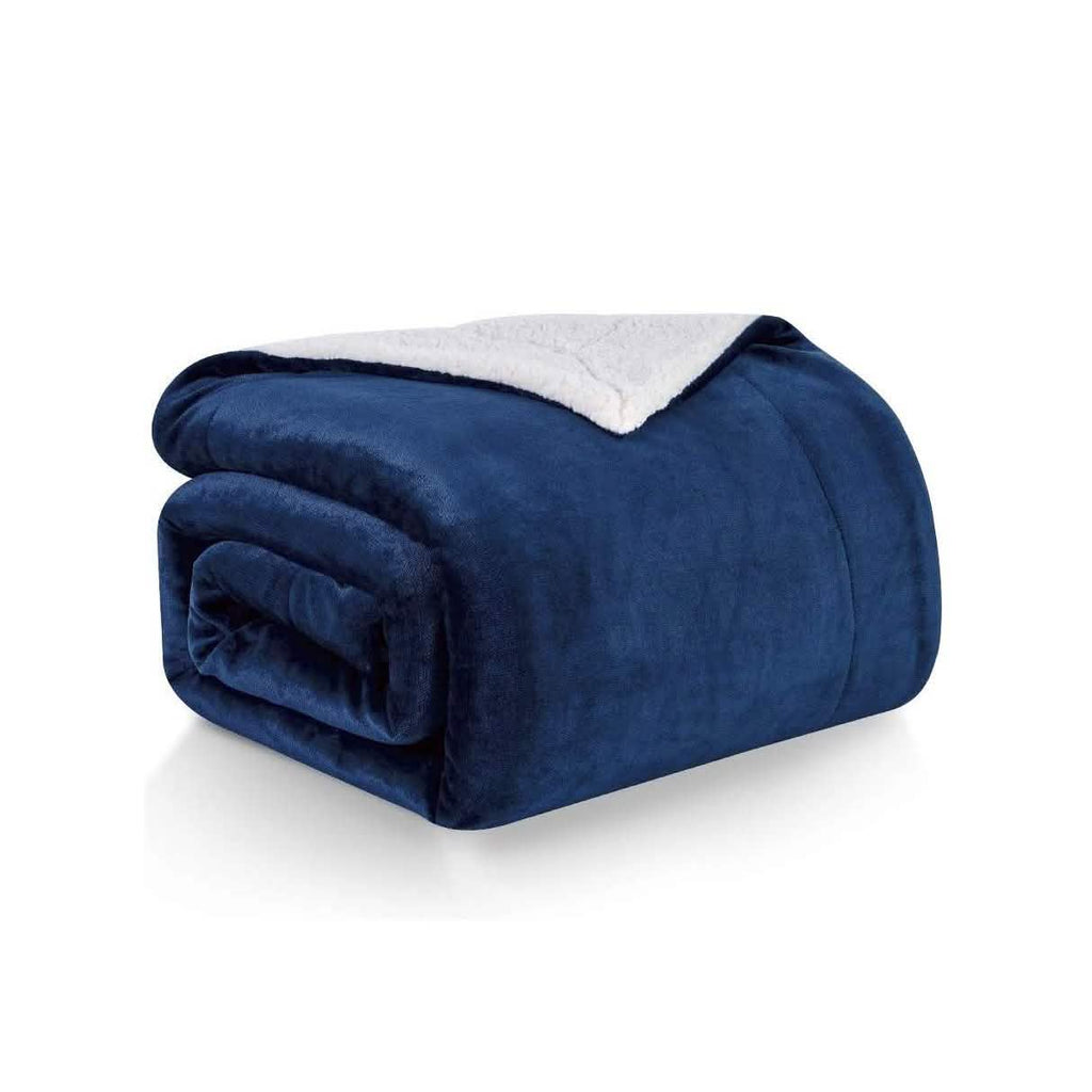 Jeté de lit super doux et confortable en polaire Sherpa léger