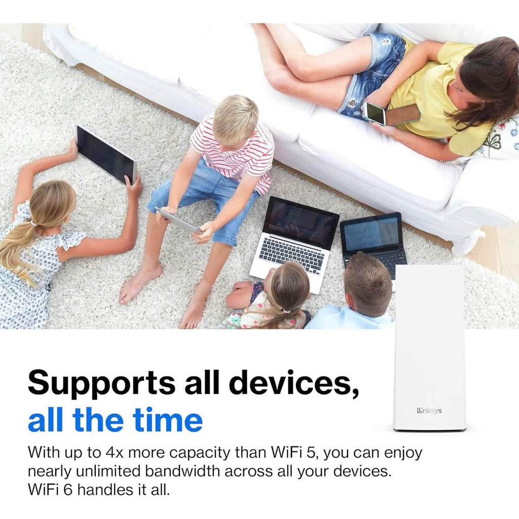 Linksys Atlas Pro 6 WiFi Router - AX5400 WiFi 6 Router - Dual-Band Mesh WiFi System  (Refurbished)