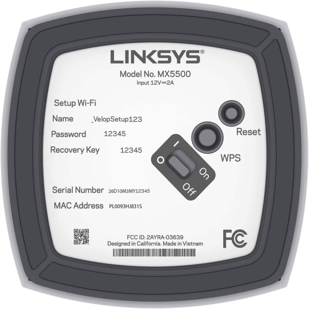 Linksys MX5501 Atlas Pro 6 Wi-Fi 6 Dual-Band Mesh System  (Refurbished)
