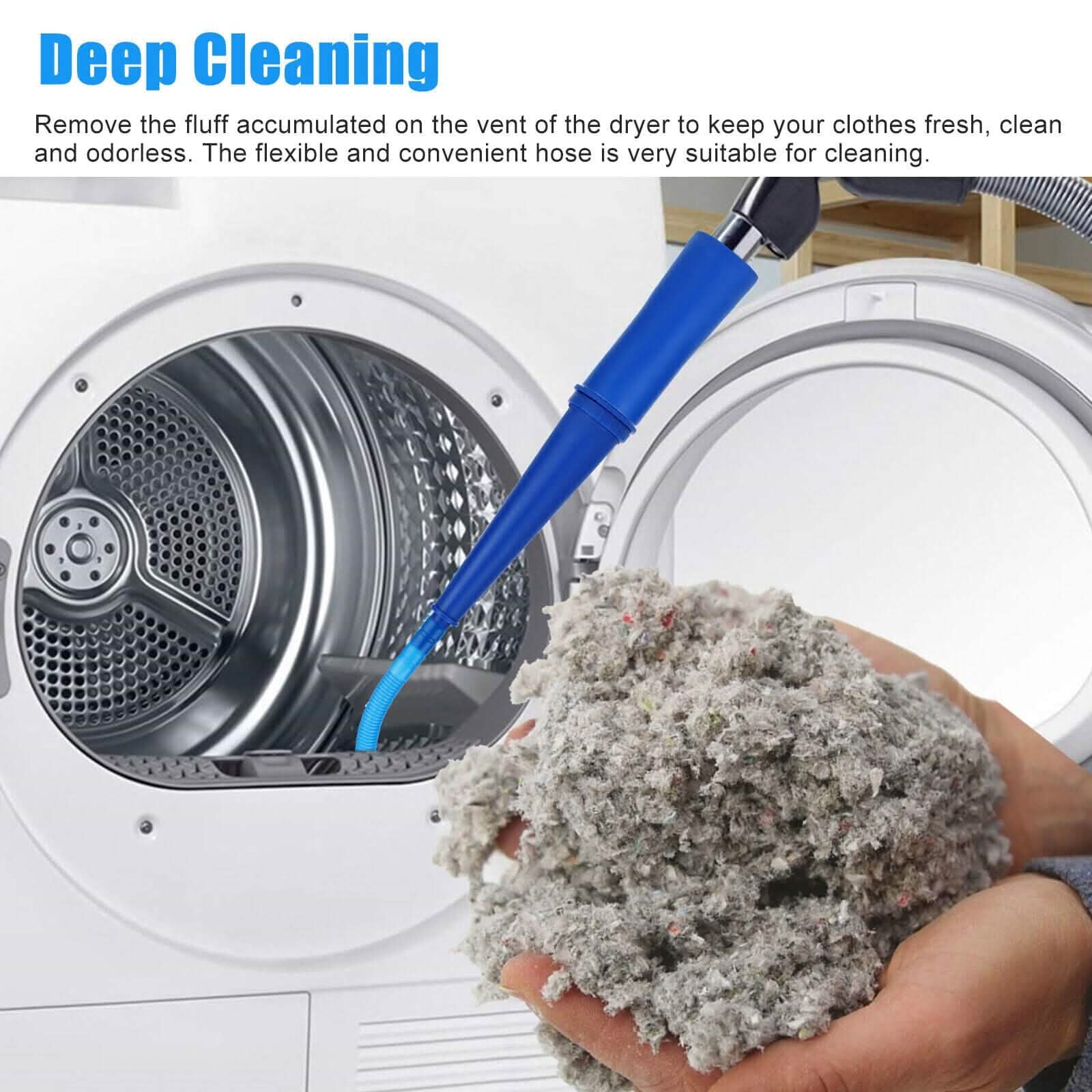 Brosse anti-peluches Kits de nettoyage de pièges à charpie de sèche-linge Tuyau de réfrigérateur de nettoyage