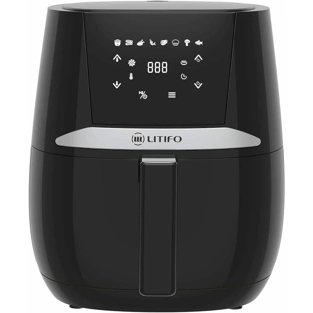 LITIFO 4.5QTエアフライヤー デジタルLEDタッチスクリーン シングルバスケットシステム