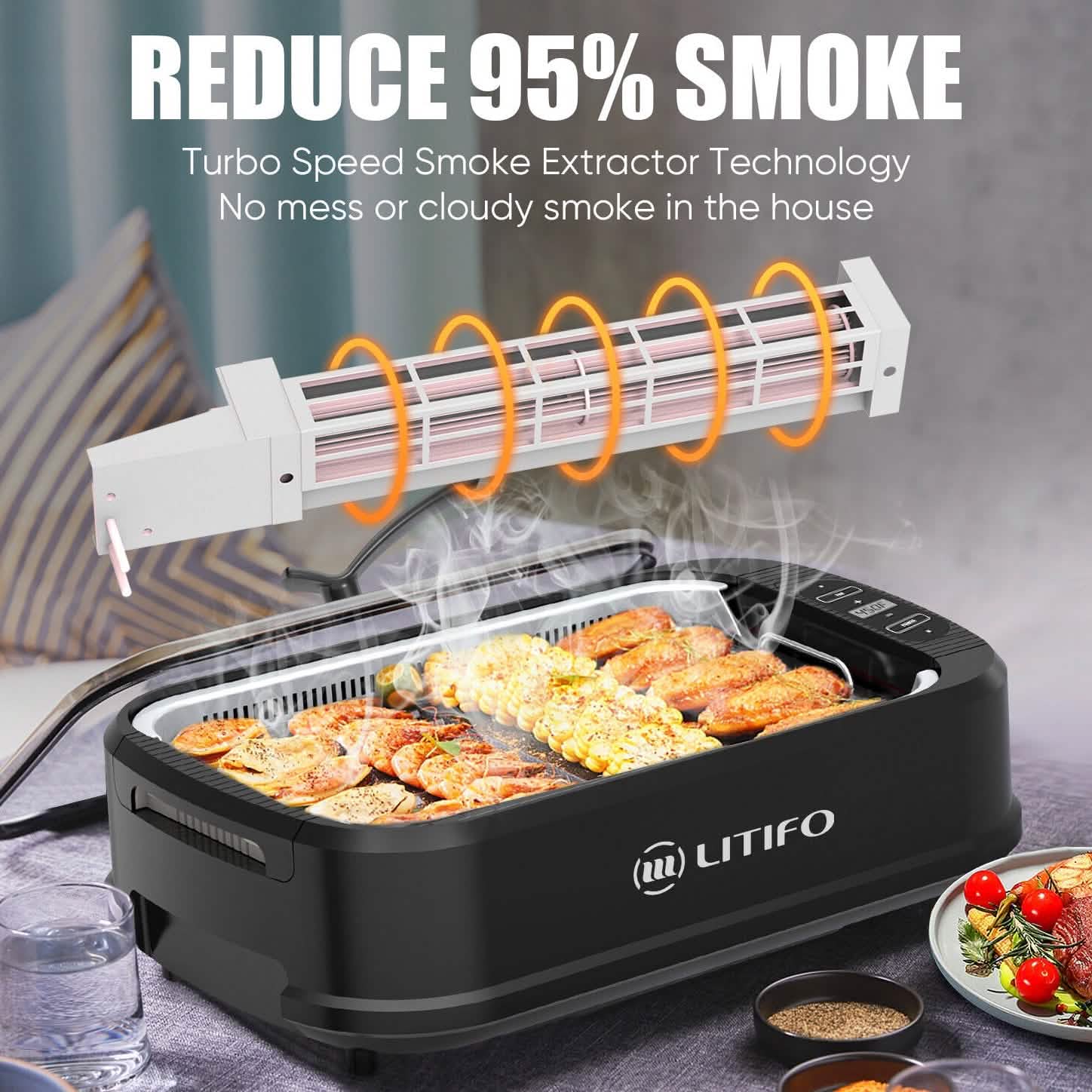Litifo Smokeless Grill and Griddle