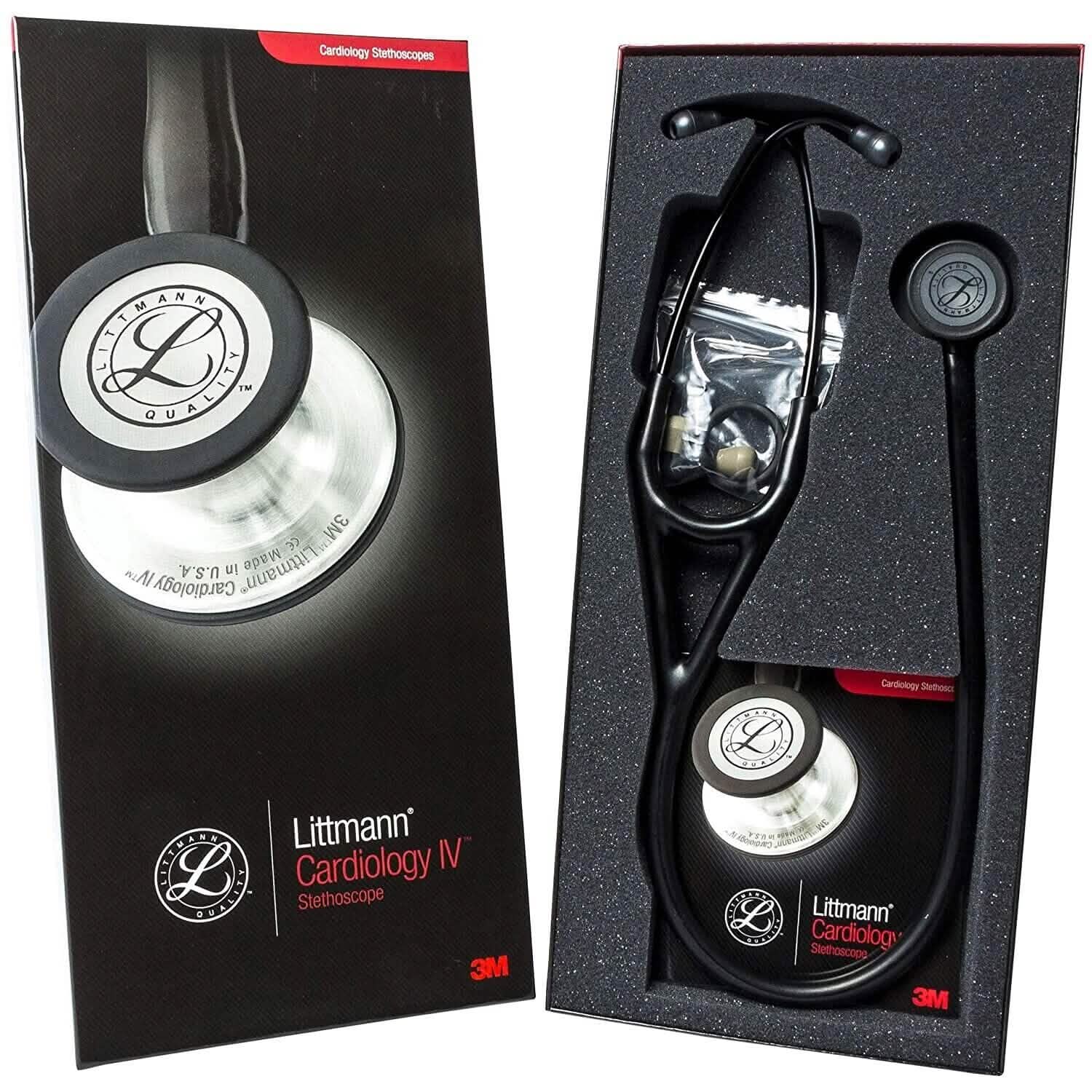 Stéthoscope Littmann Cardiology IV – Pavillon finition arc-en-ciel/tubulure noire (6165) (reconditionné)