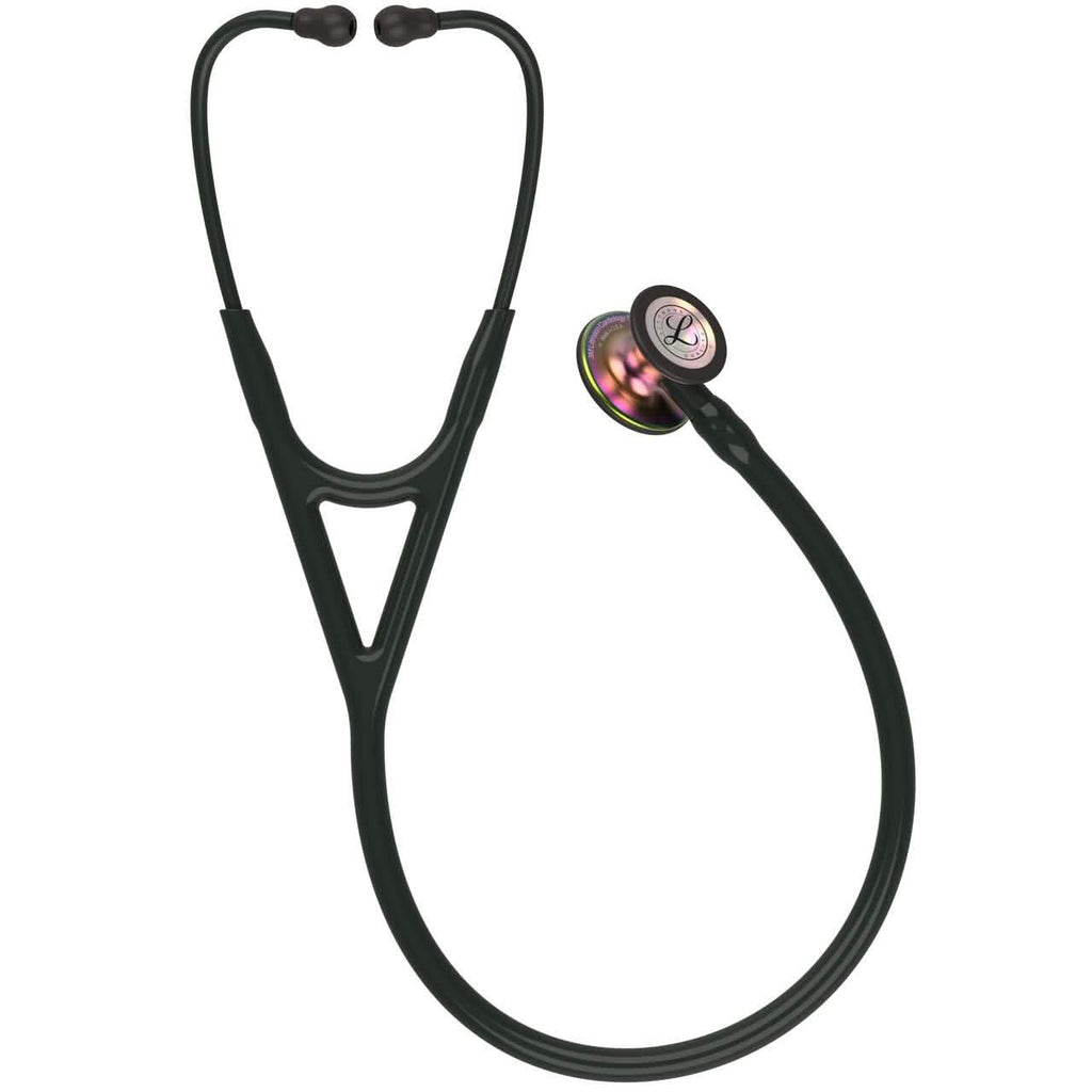 Stéthoscope Littmann Cardiology IV – Pavillon finition arc-en-ciel/tubulure noire (6165) (reconditionné)