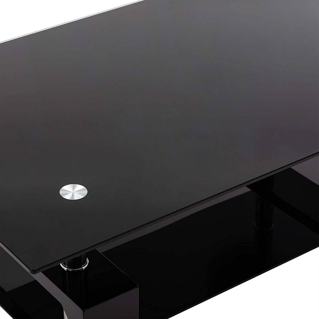 Living Room Rectangle Glass Coffee Table