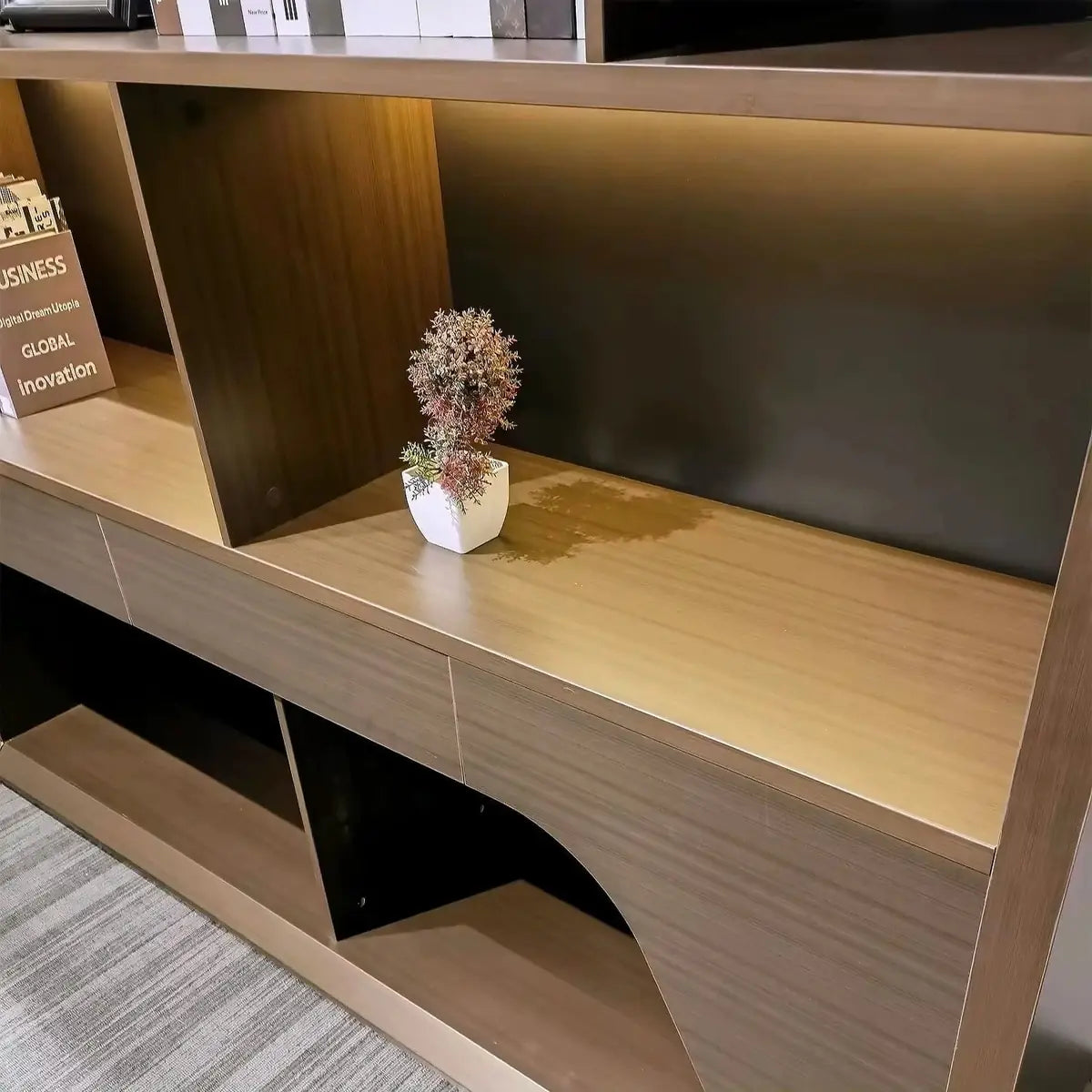 Langley · Modern Office Shelves