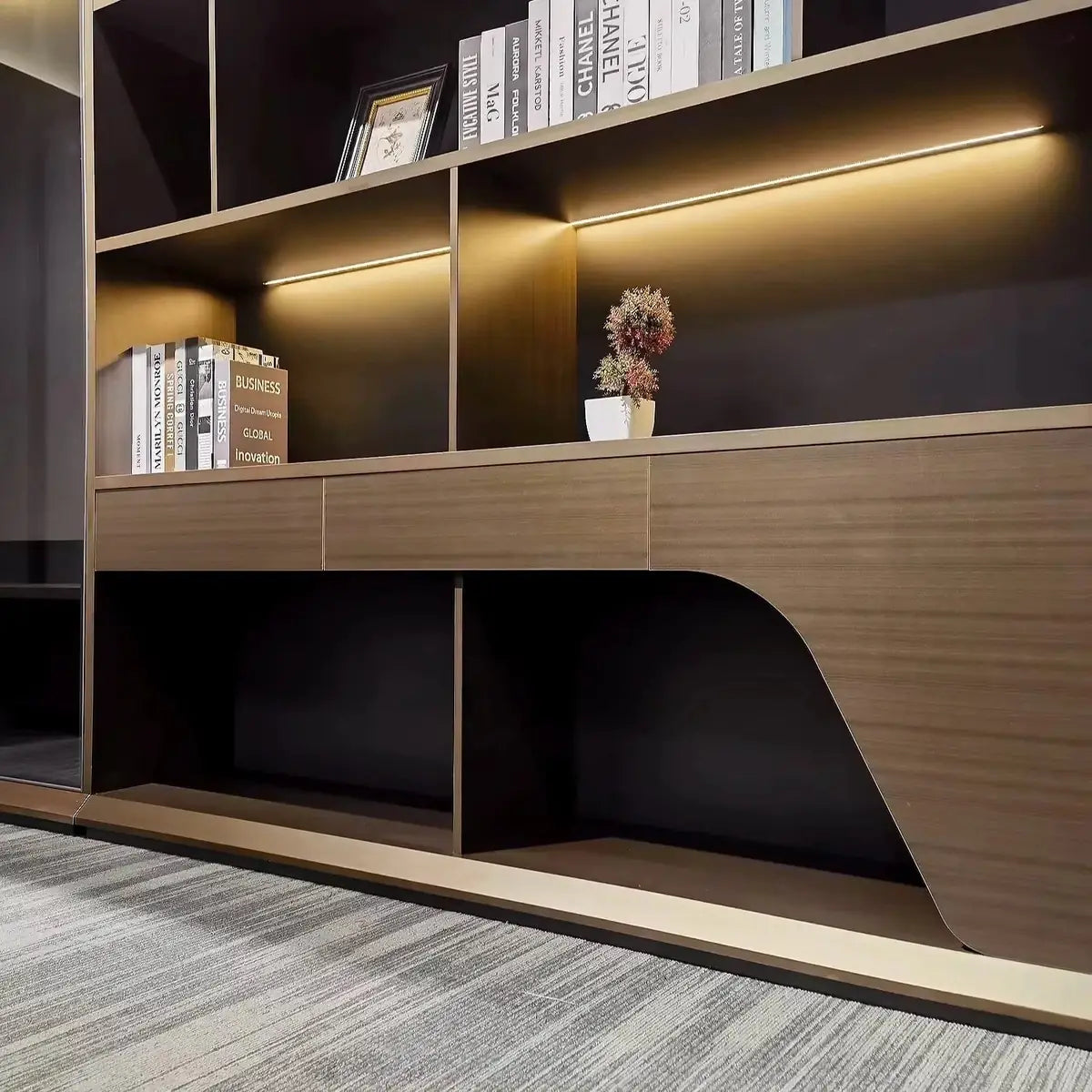 Langley · Modern Office Shelves