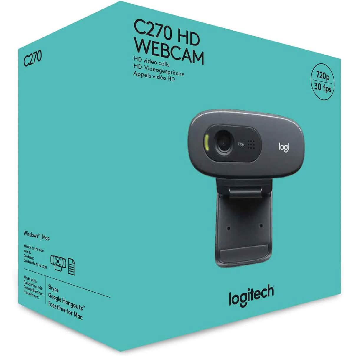 Logitech C270ウェブカメラ マイク付き（リファービッシュ品）