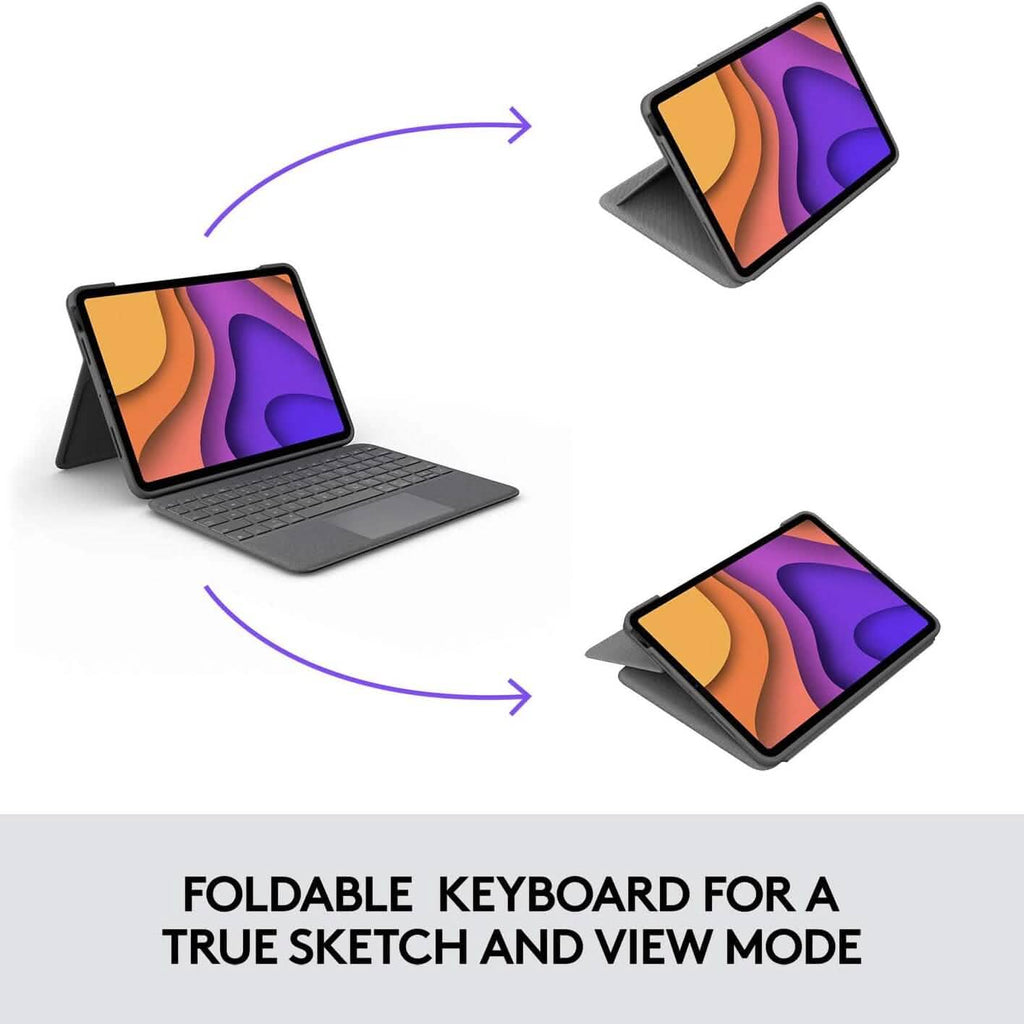 Logitech Folio Touch iPad Keyboard Case with Trackpad and Smart Connector for iPad Air (4th Generation) – Graphite Apple Exclusive