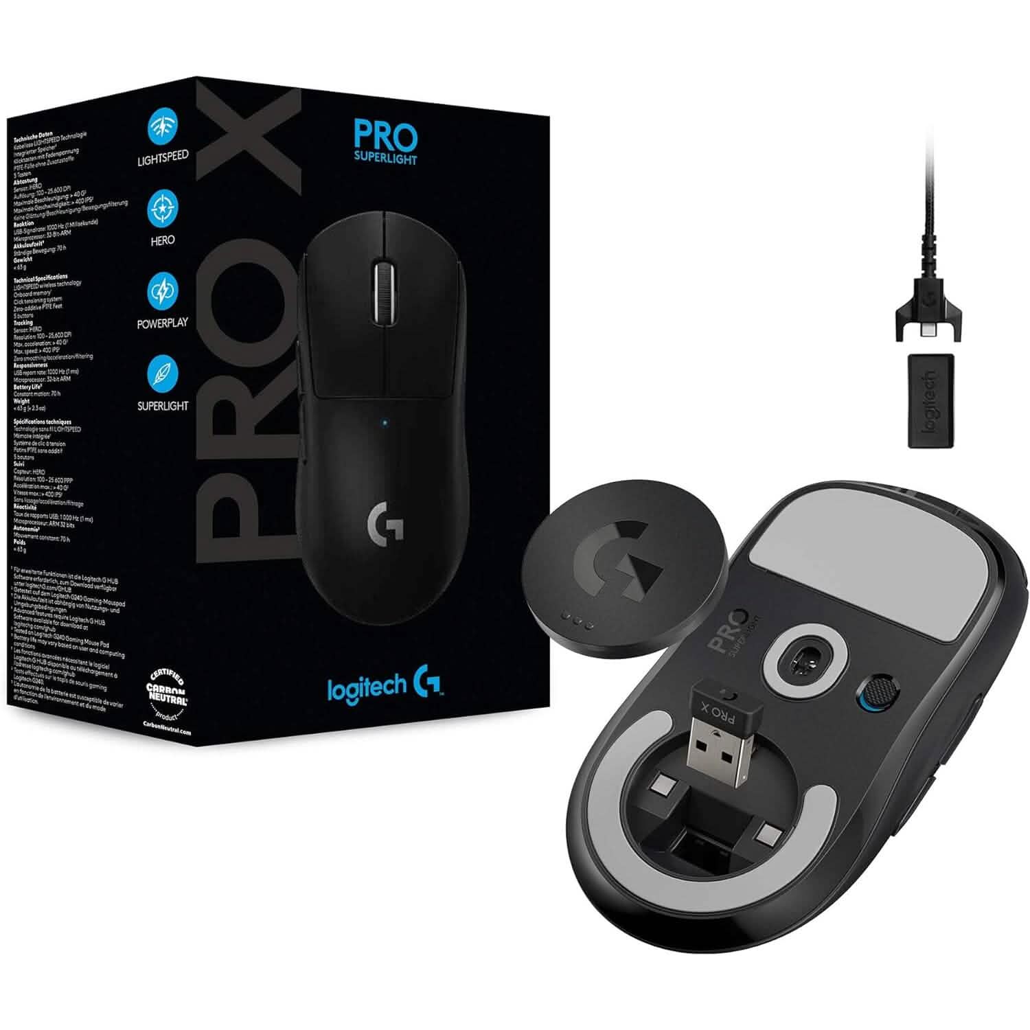 Logitech G PRO X Superlight Wireless Gaming Mouse  (Refurbished)