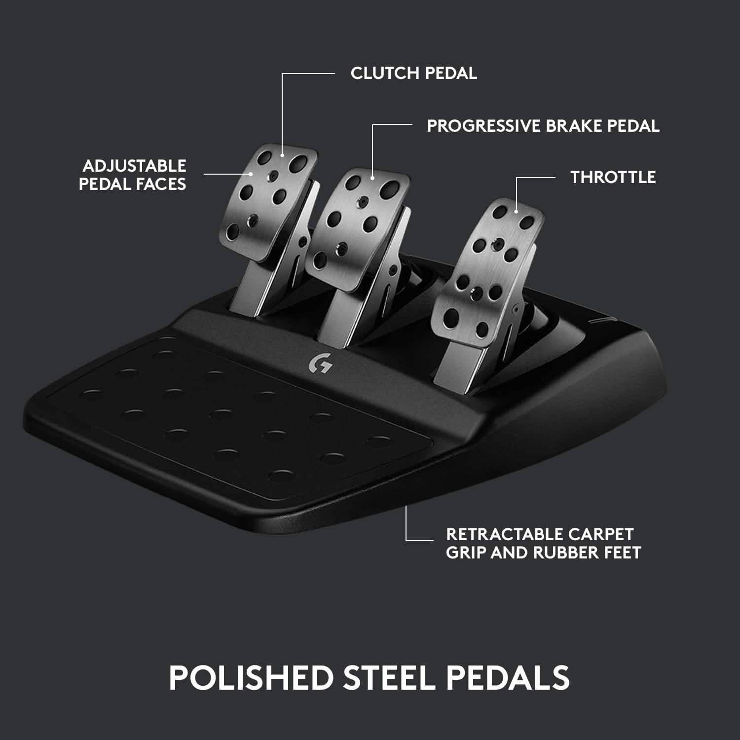 Logitech G923 Racing Wheel and Pedals (Refurbished)