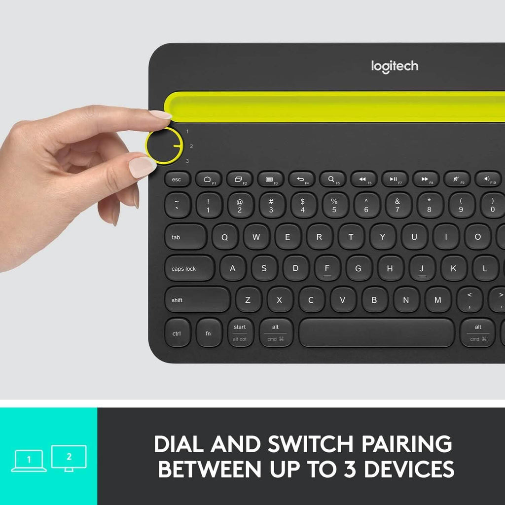 Logitech K480 Bluetooth Multi-Device Keyboard Black