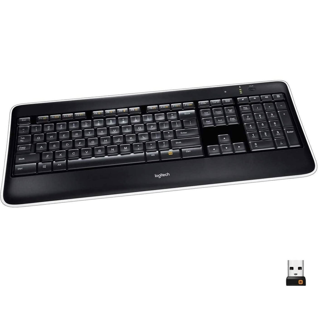 Clavier d'ordinateur sans fil éclairé Logitech K800 (Reconditionné)