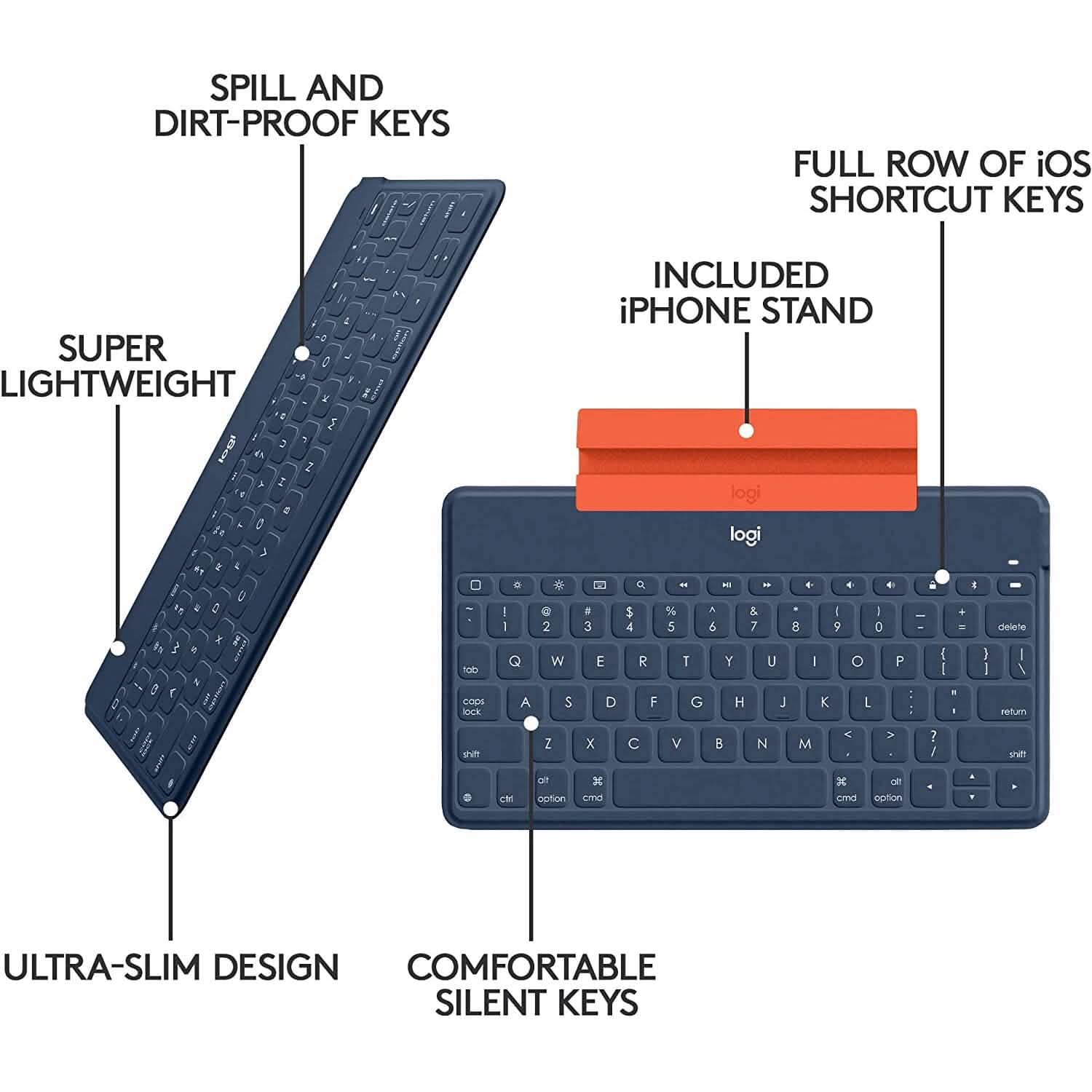 Logitech Keys-to-Go Super-Slim and Super-Light Bluetooth Keyboard