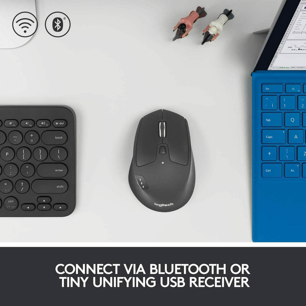 Logitech M720 ワイヤレストライアスロンマウス USBユニファイングレシーバー付き（リファービッシュ品）