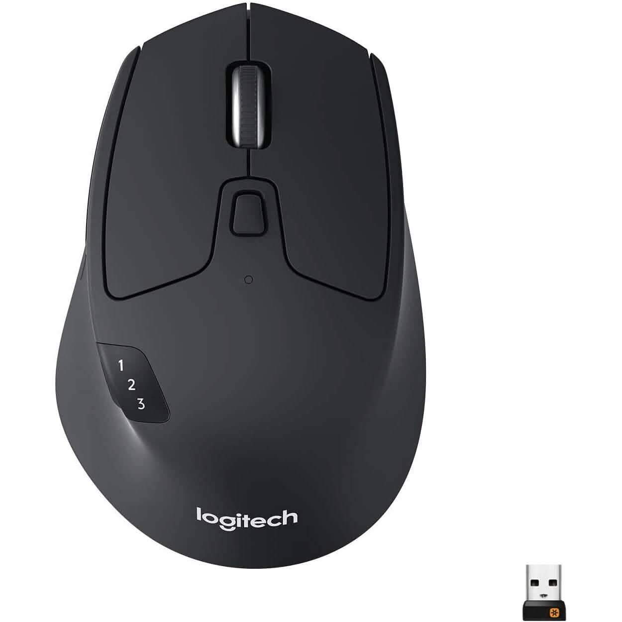 Logitech M720 ワイヤレストライアスロンマウス USBユニファイングレシーバー付き（リファービッシュ品）