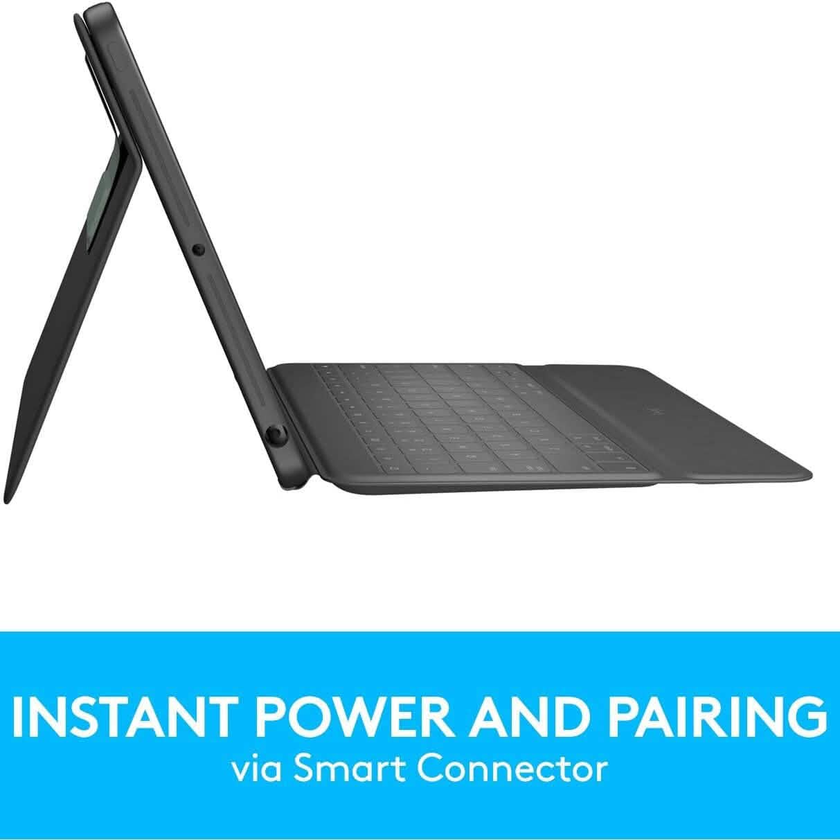Logitech Rugged Folio - iPad (7th, 8th & 9th Generation) Protective Keyboard Case