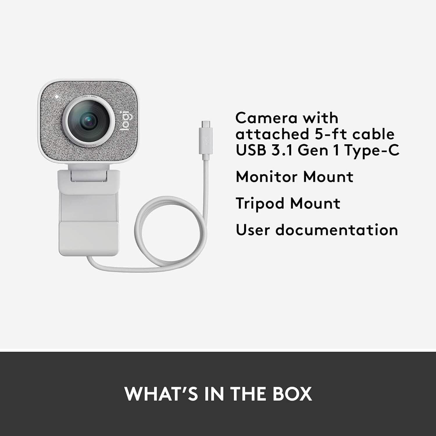 Logitech StreamCam, Live Streaming Webcam  (Refurbished)