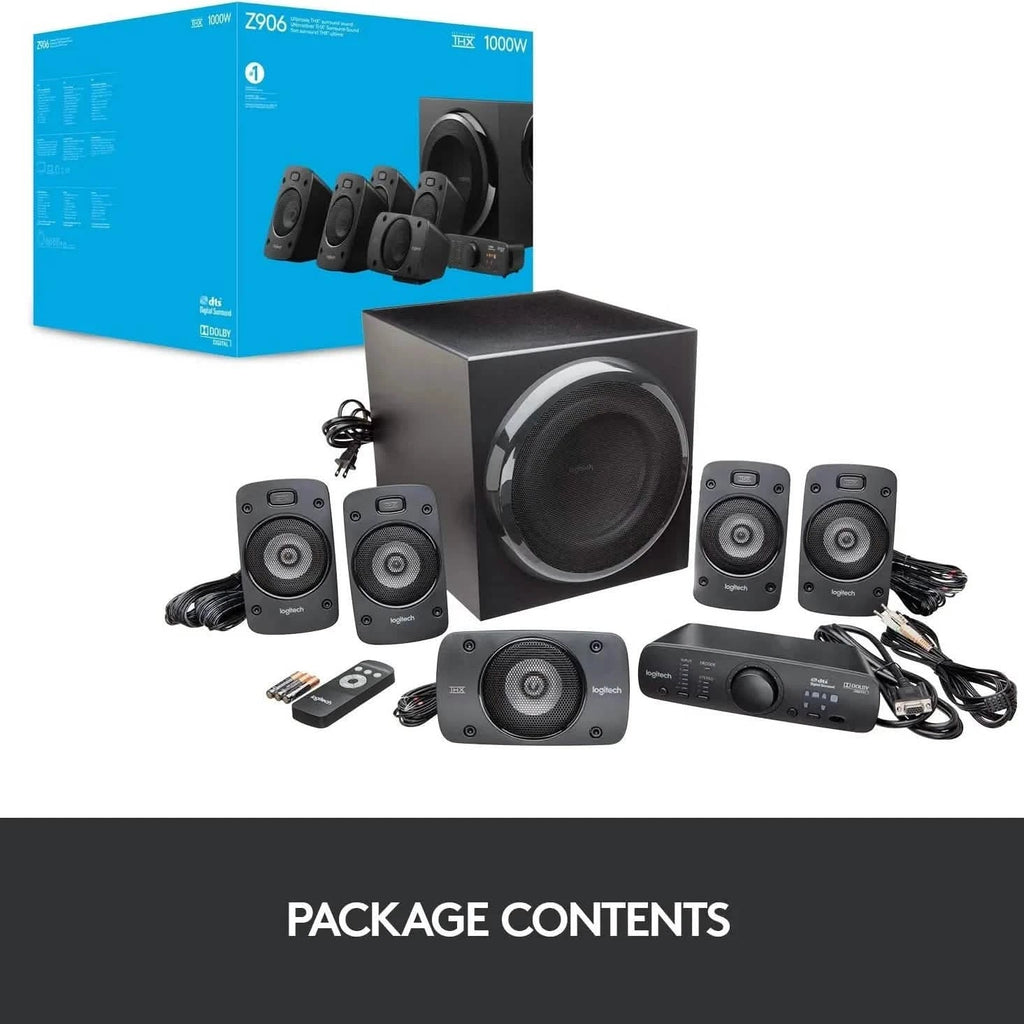Logitech Z906 5.1サラウンドサウンドスピーカーシステム - THX、Dolby Digital、DTS Digital認定 (リファービッシュ品)