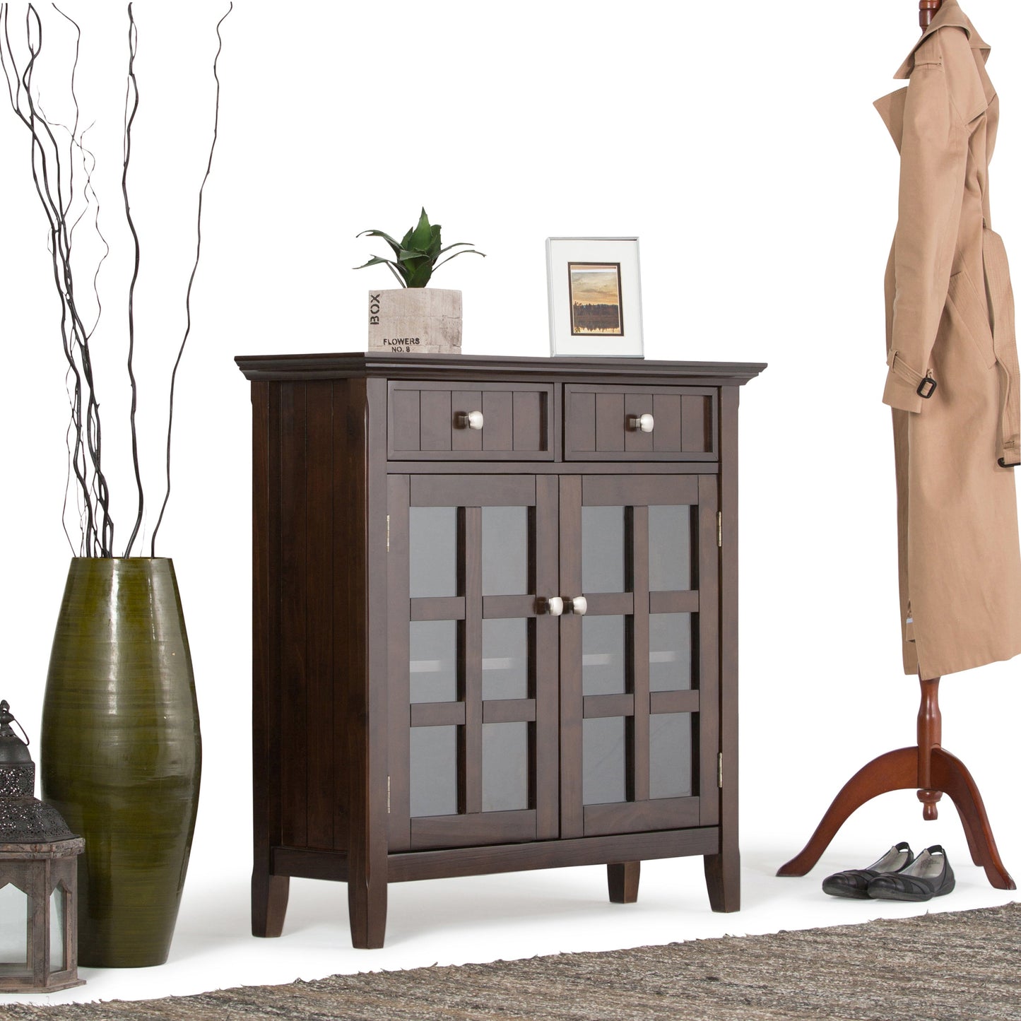 Acadian Entryway Storage Cabinet - Brunette
