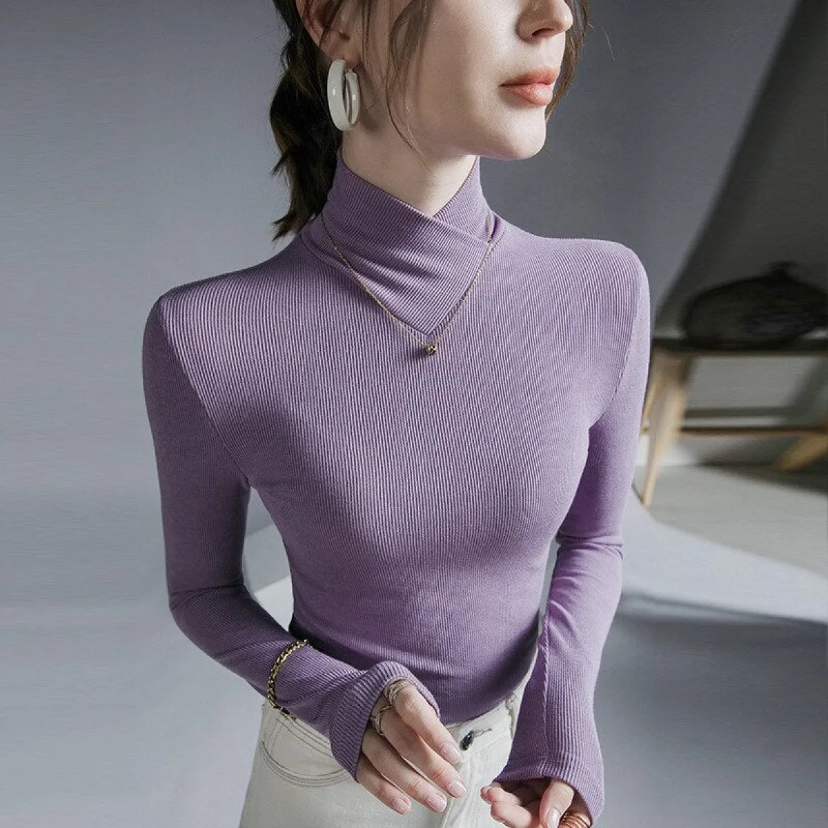 Long-Sleeved Fleece Pullover