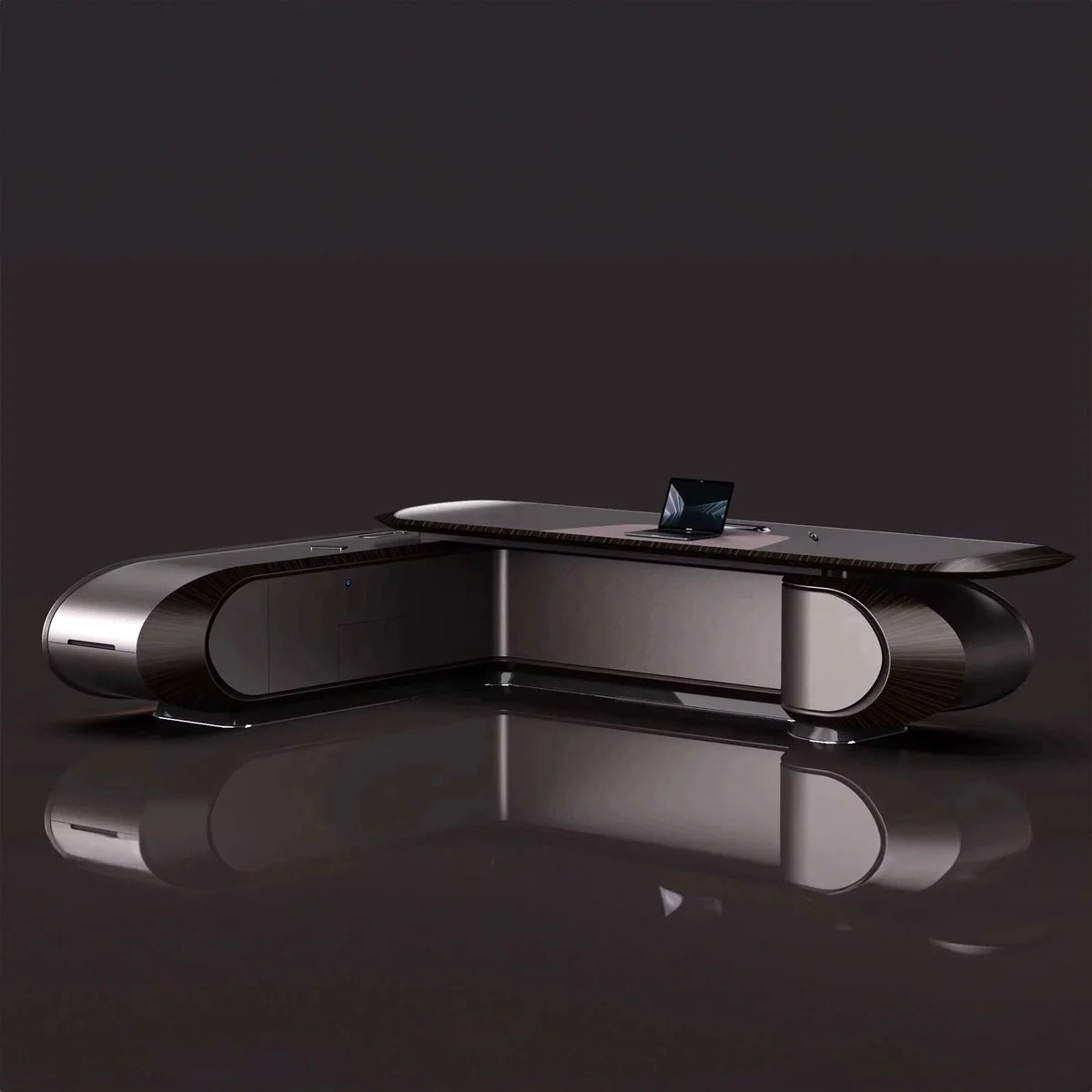 Echelon · Luxury L-Shaped Executive Desk