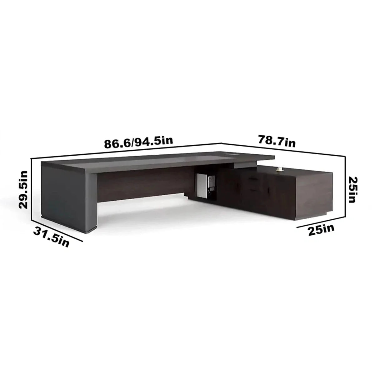 Taplin · Modern L-Shaped Executive Desk