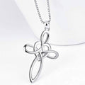 Lovely Sterling Silver Cross Pendant Necklace