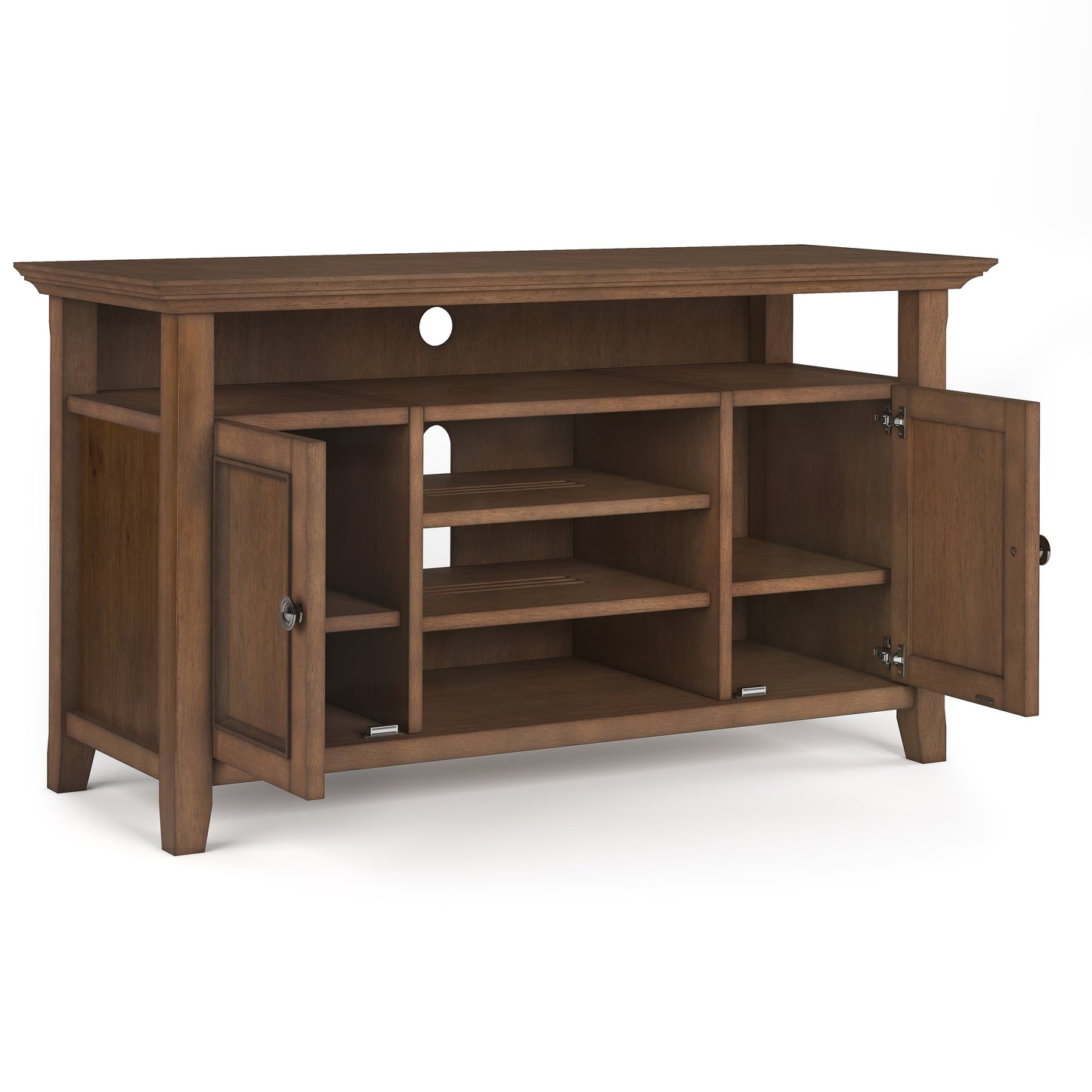 Amherst 54 Inch Wide Solid Wood TV Stand in Rustic