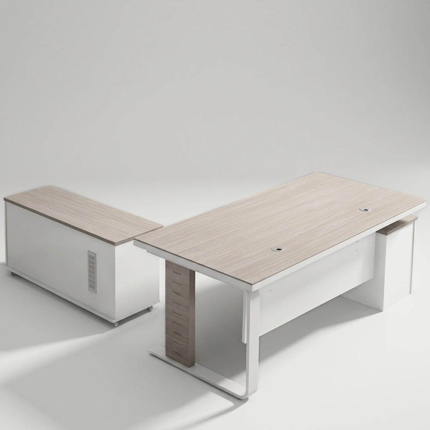 Vesper · Executive Desk w/ Mobile Storage