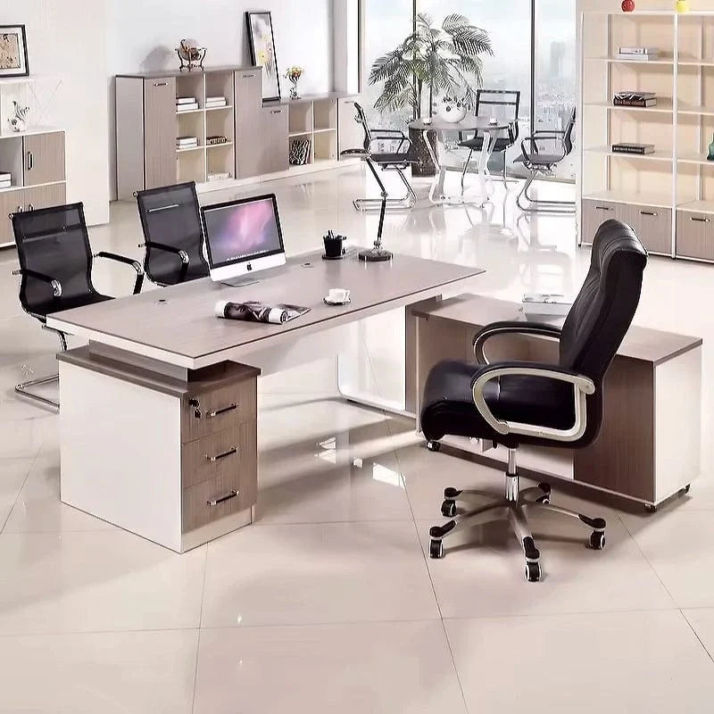 Vesper · Executive Desk w/ Mobile Storage