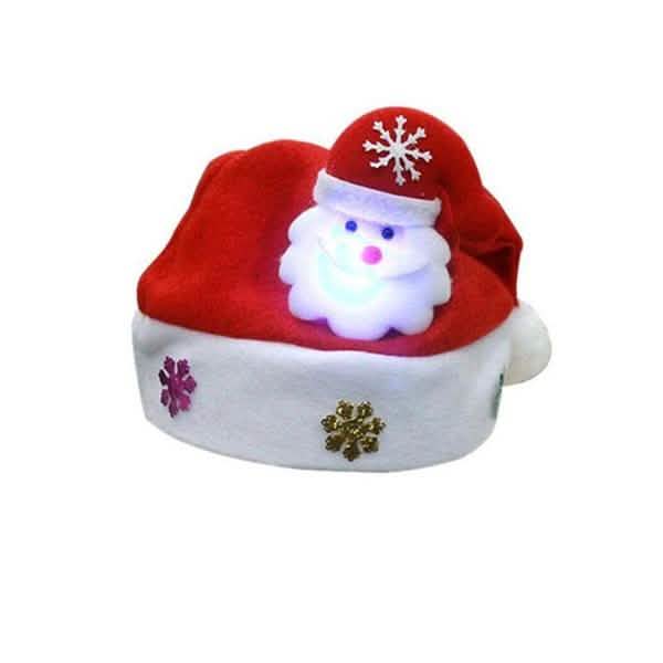 光るクリスマス帽子 発光サンタクロース、雪だるま、トナカイのクリスマス帽子